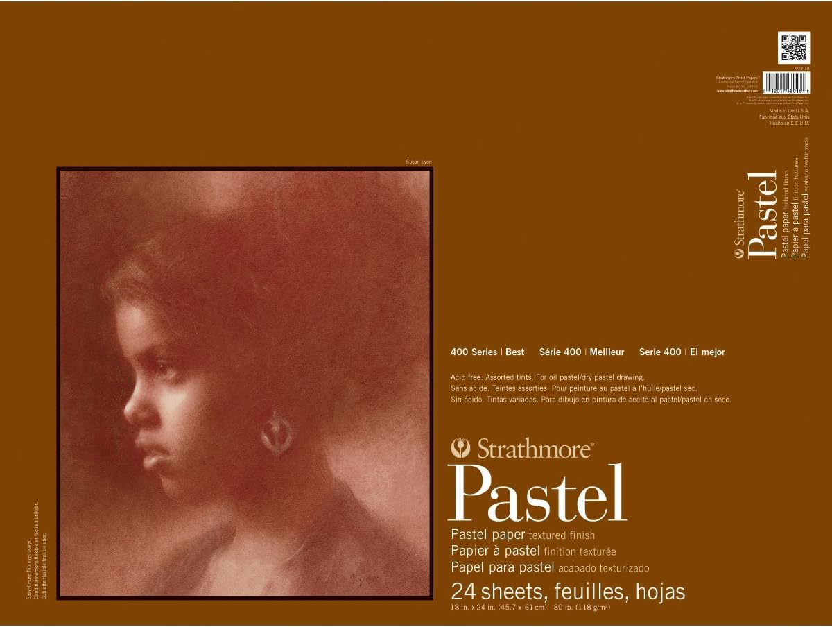 Strathmore 400 Series Pastel Pad, Assorted Colors, 9"x12" Glue Bound, 24 Sheets - Image 2